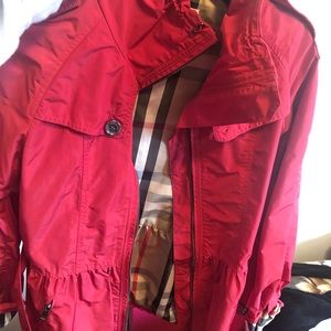 Burberry big girls 14y rain jacket